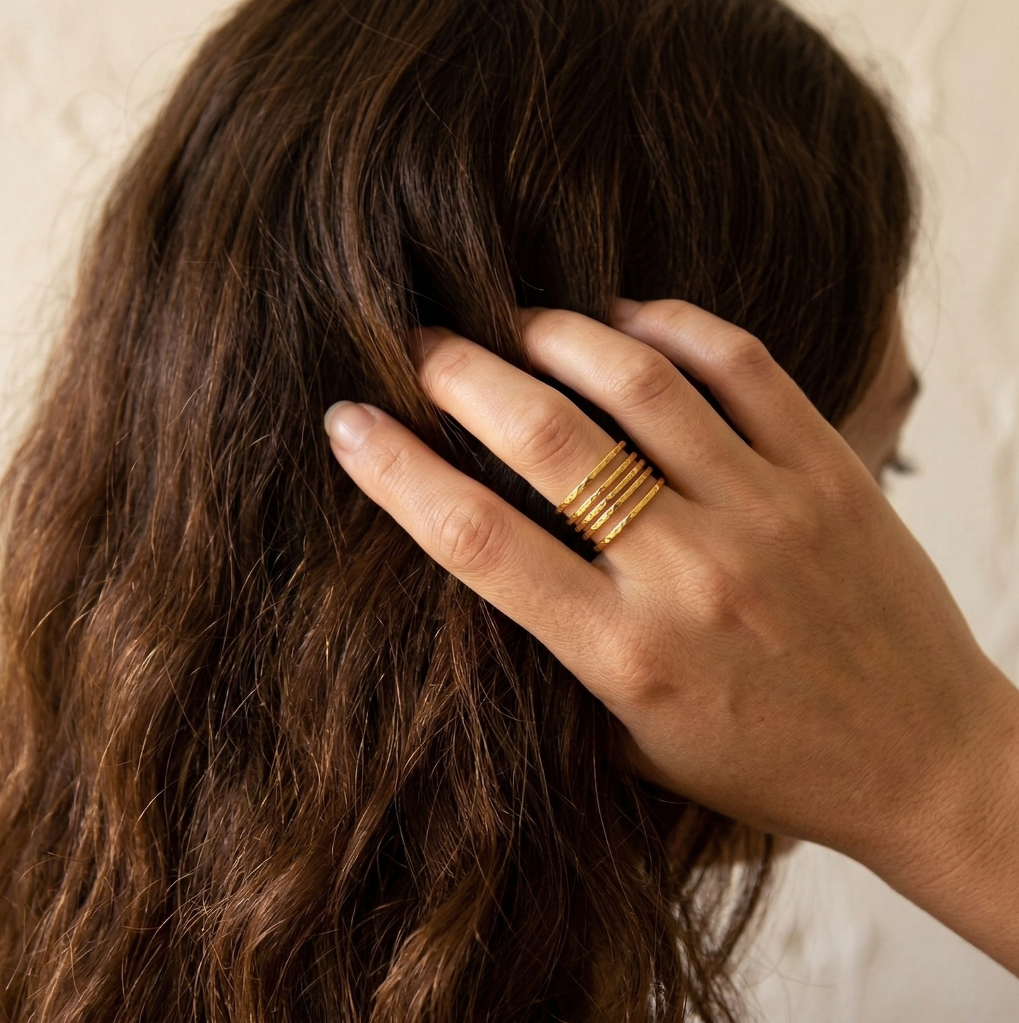 Classic Textured Stackable Ring