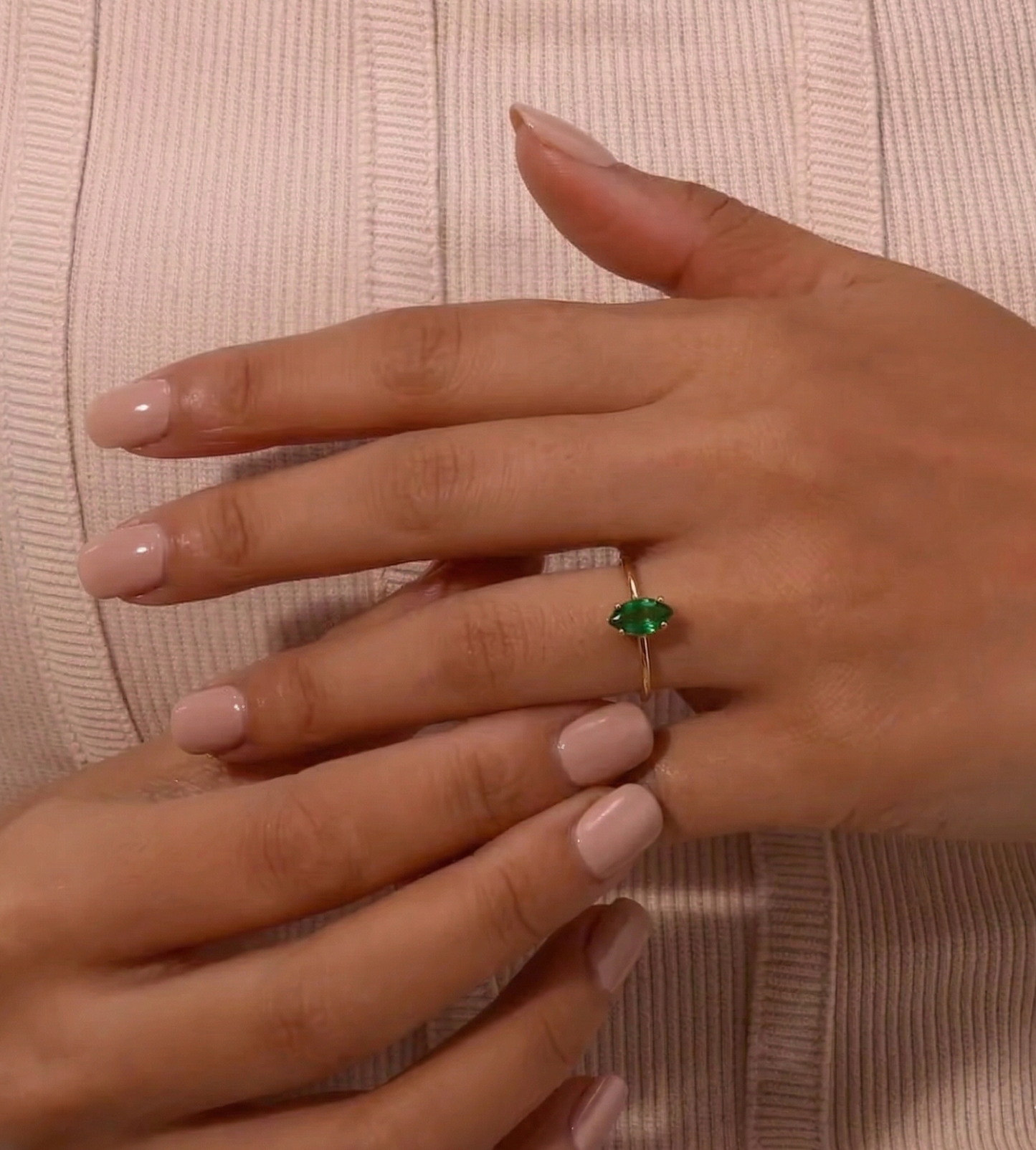 Minimalist Zircon  Adjustable Ring