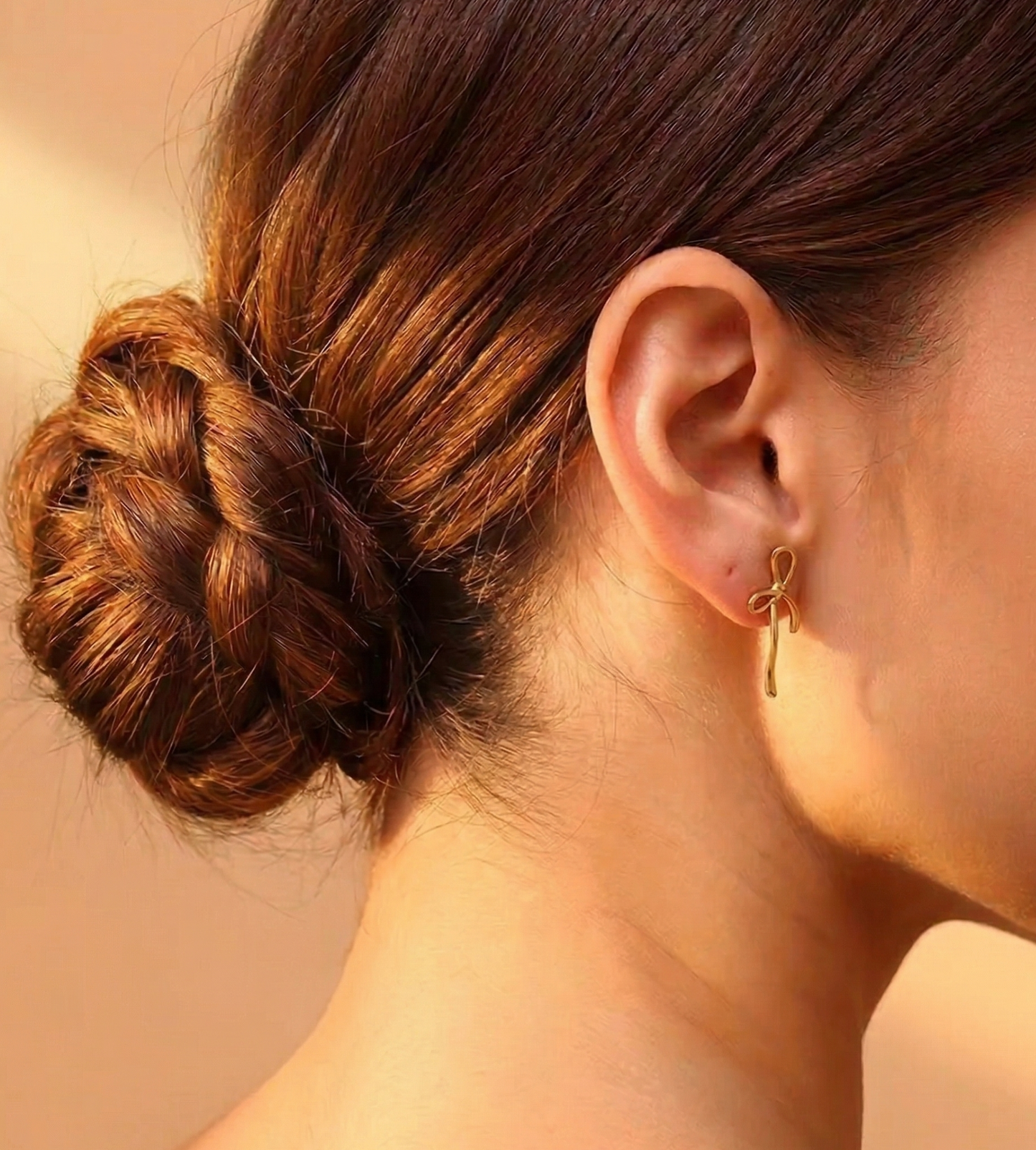 Dainty Ribbon Bow Earring