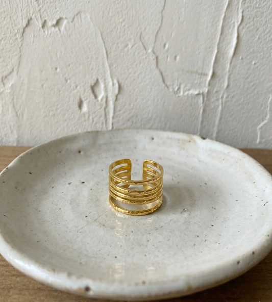 Classic Textured Stackable Ring
