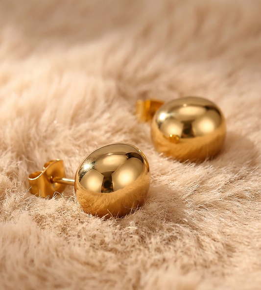 Minimalist Bead Stud Earrings