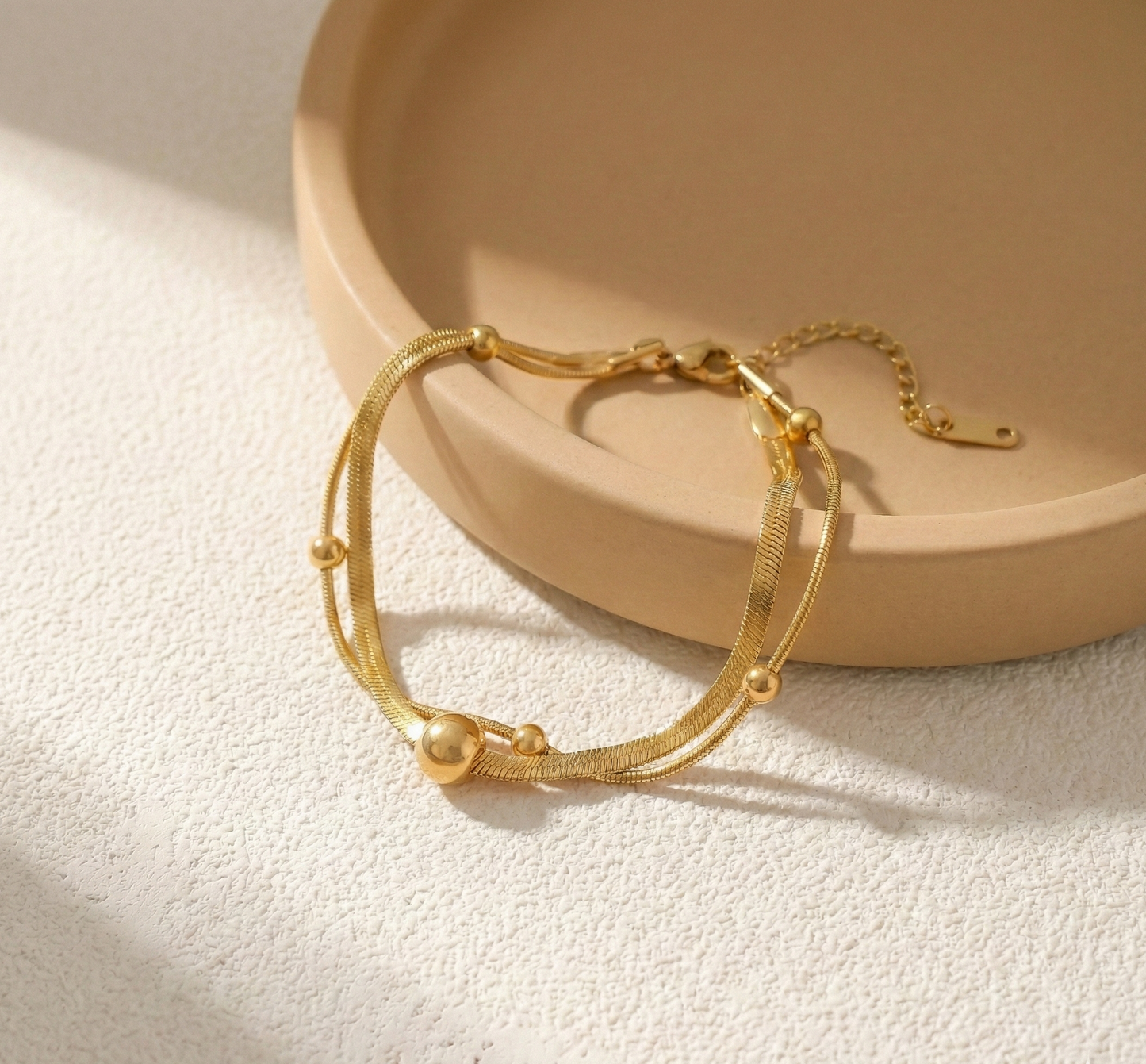 Eterna Double Layer Bead Bracelet