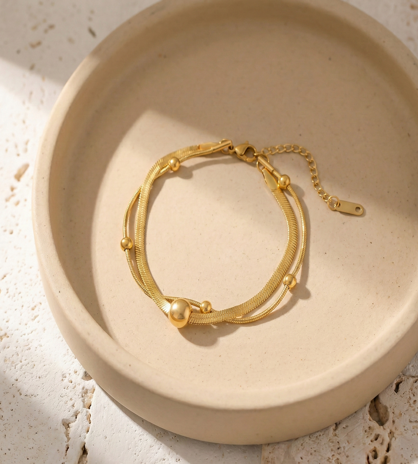 Eterna Double Layer Bead Bracelet