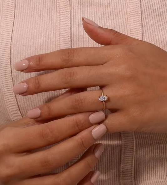 Minimalist Zircon Adjustable Ring