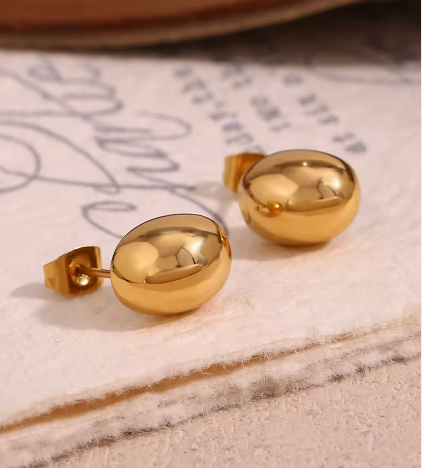 Minimalist Bead Stud Earrings