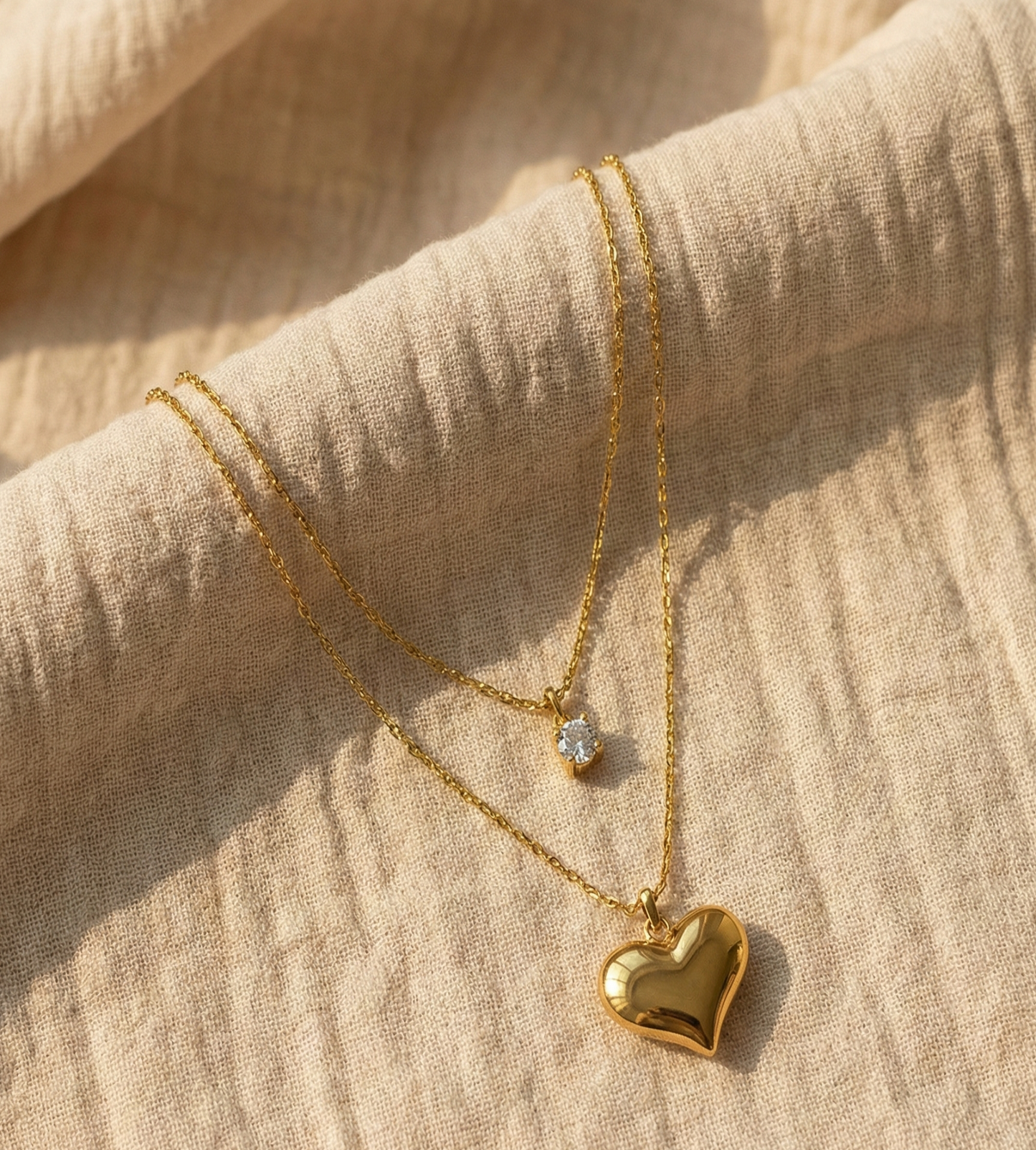 GlowHeart Duo Necklace