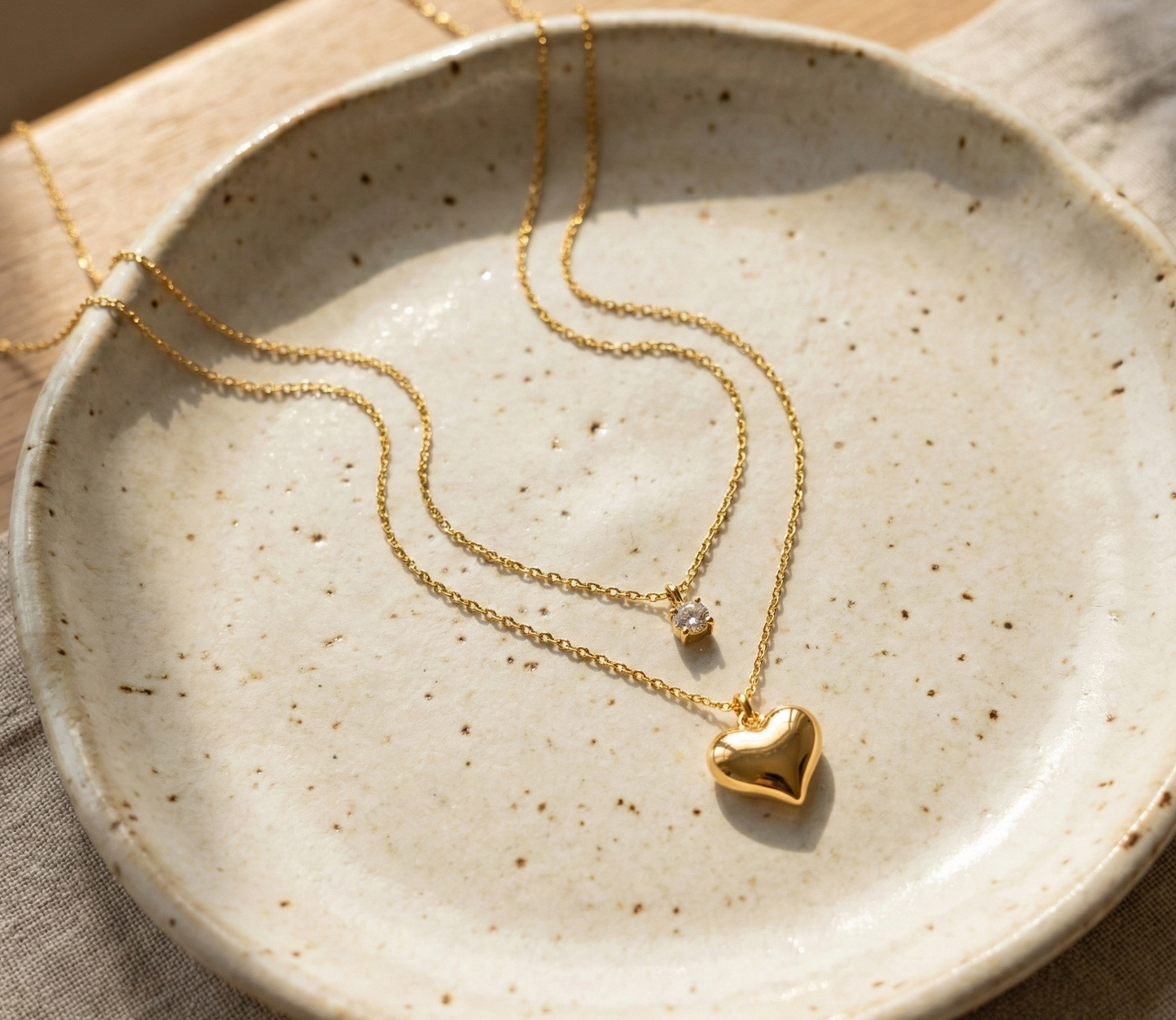 GlowHeart Duo Necklace